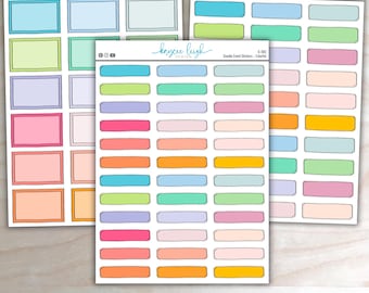 Doodle Stickers, 3 Sheets, 3 Sizes | Event, Quarter Box, and Half Box Stickers | Hand Drawn Stickers | Colorful