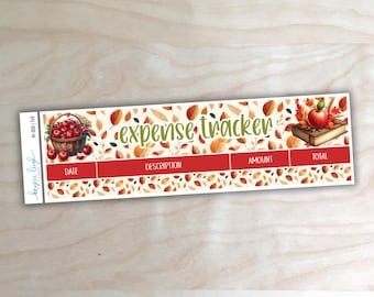 Expense Tracker Stickers for 7x9, A5, and 8.5x11 Planners | M-058