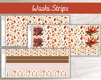 Washi Strip Stickers | Thin, Header, and Thick Strips | M-058