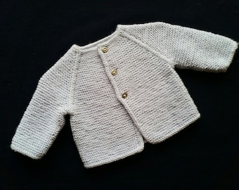 Blue knit luxury wool baby jacket, size 0-3 months, baby shower, newborn gift, knit baby clothes, knit winter baby, photo prop outfit