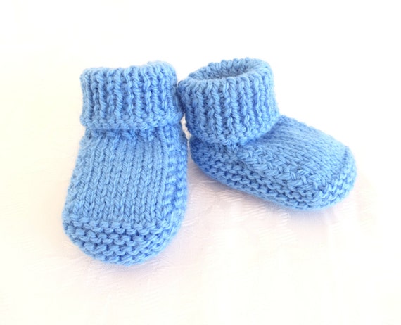 knitted baby boy shoes