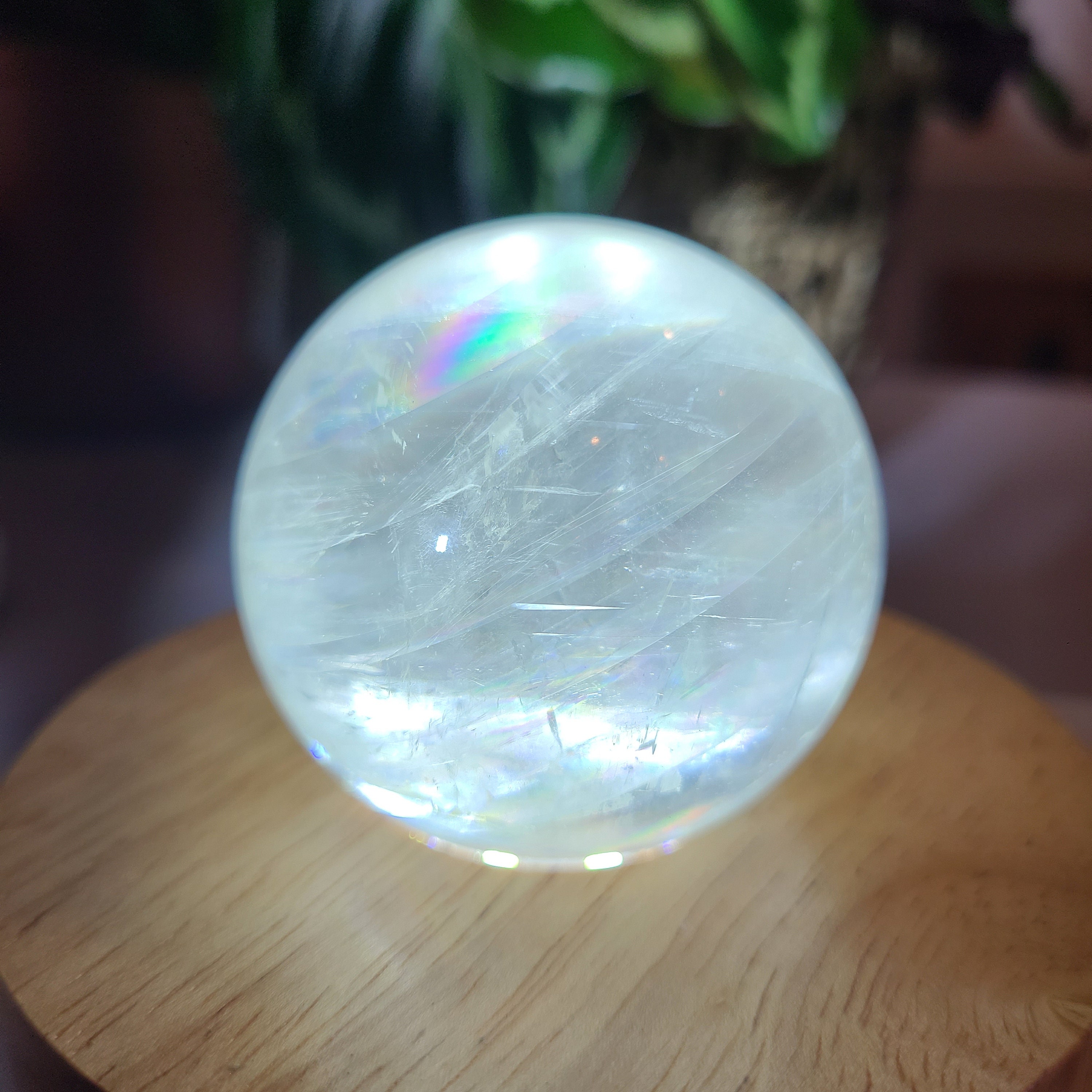 Rainbow Calcite Sphere Honey Calcite Sphere Rainbow Etsy