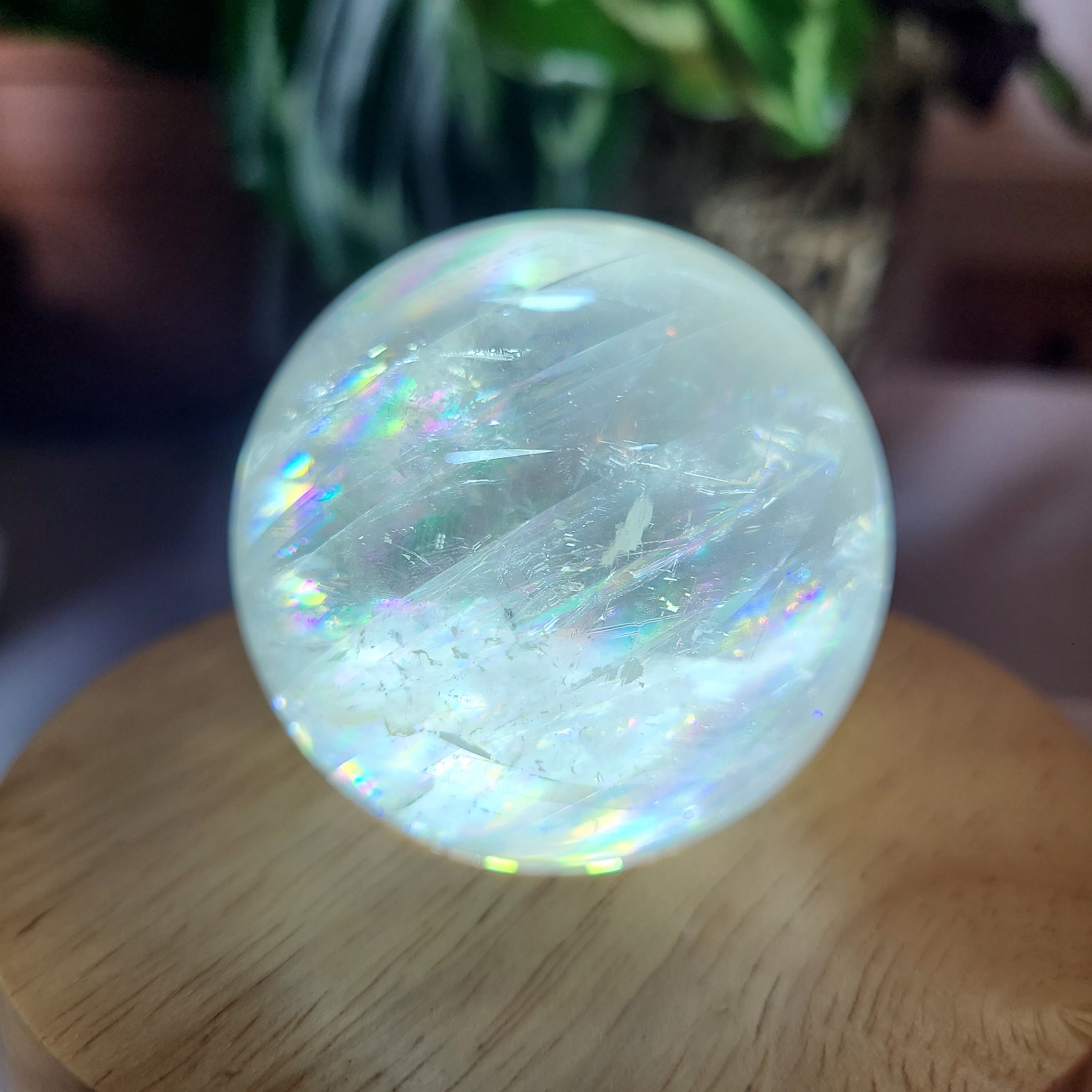 Rainbow Calcite Sphere Honey Calcite Sphere Rainbow Etsy