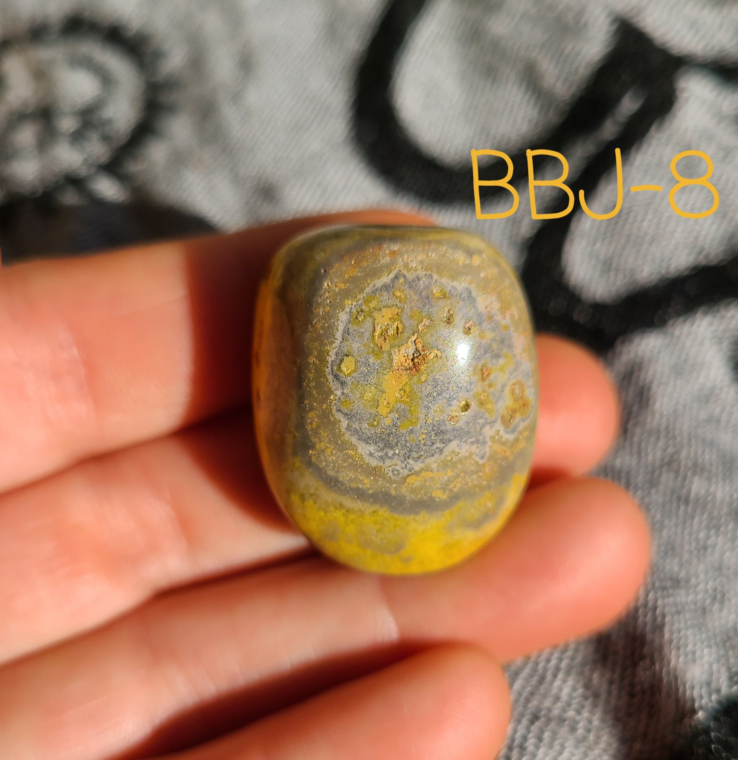 Bumble Bee Jasper Stone / Tumbled Bumble Bee Jasper / Polished Etsy