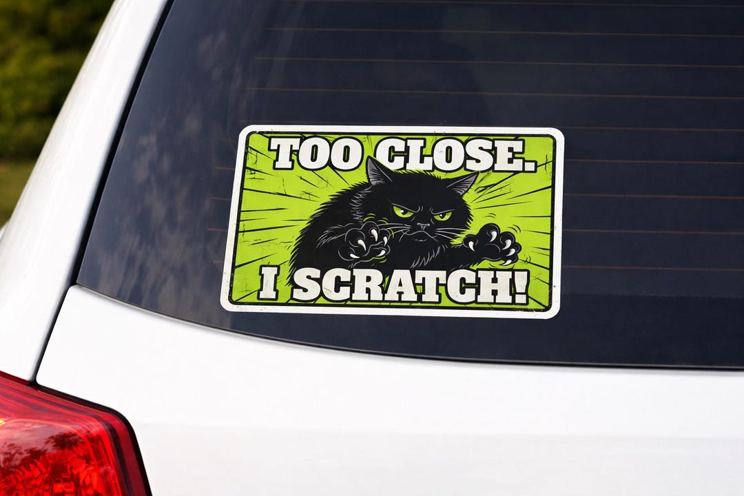Funny Car Bumper Car Window Sticker Tailgate Car Bumper Sticker Keep ...