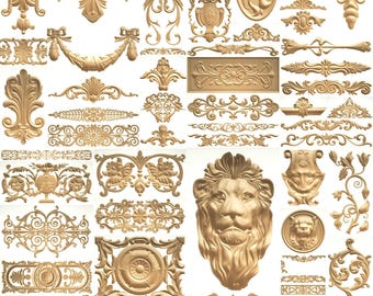 416 Pcs 3D STL Moldings, Router Engraver Carving Designs (Digital Download)
