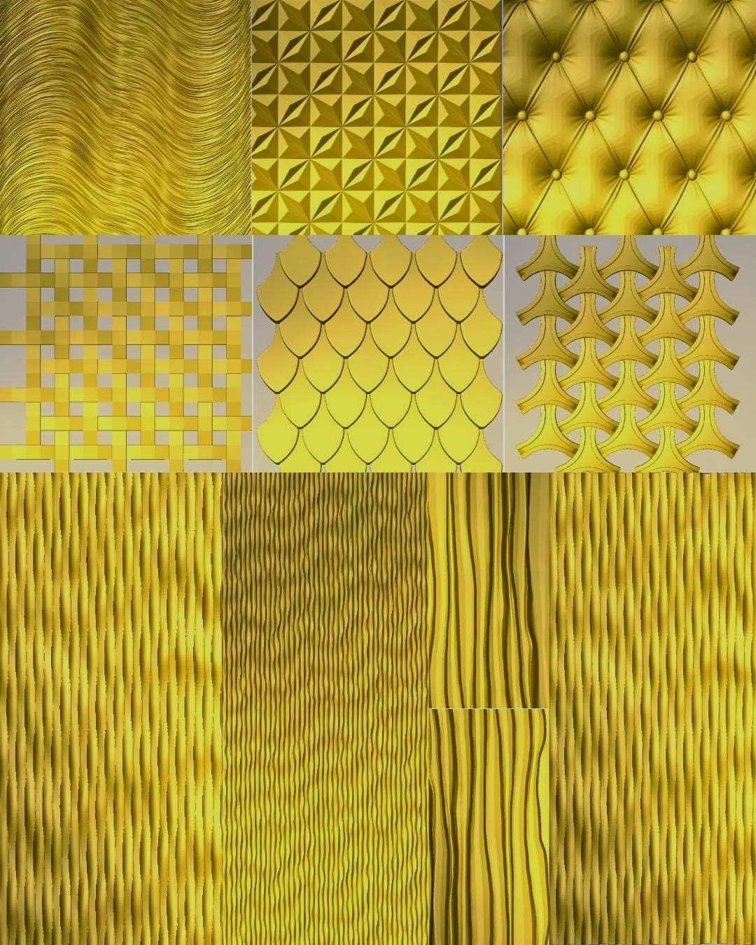 Side Router Texture Design 10 CNC Wall Panel STL Files Seamless 3D Texture Pack Decorative Wall ...