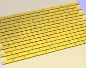 Brick Wall Panel STL CNC Router File 3D Brick Texture CNC Wood Carving Panel Seamless Stackable Architectural Brick Wall Decor
