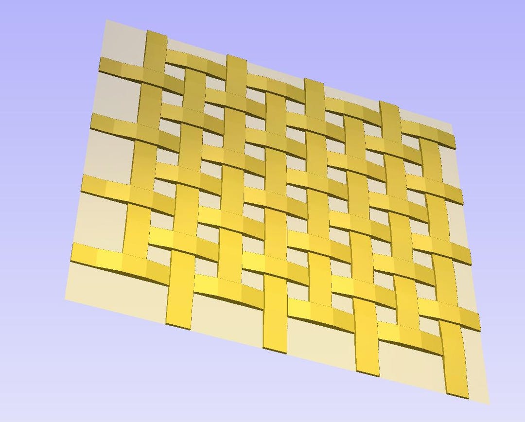 Woven Lattice Wall Panel STL CNC Router File Decorative Wood Carving ...