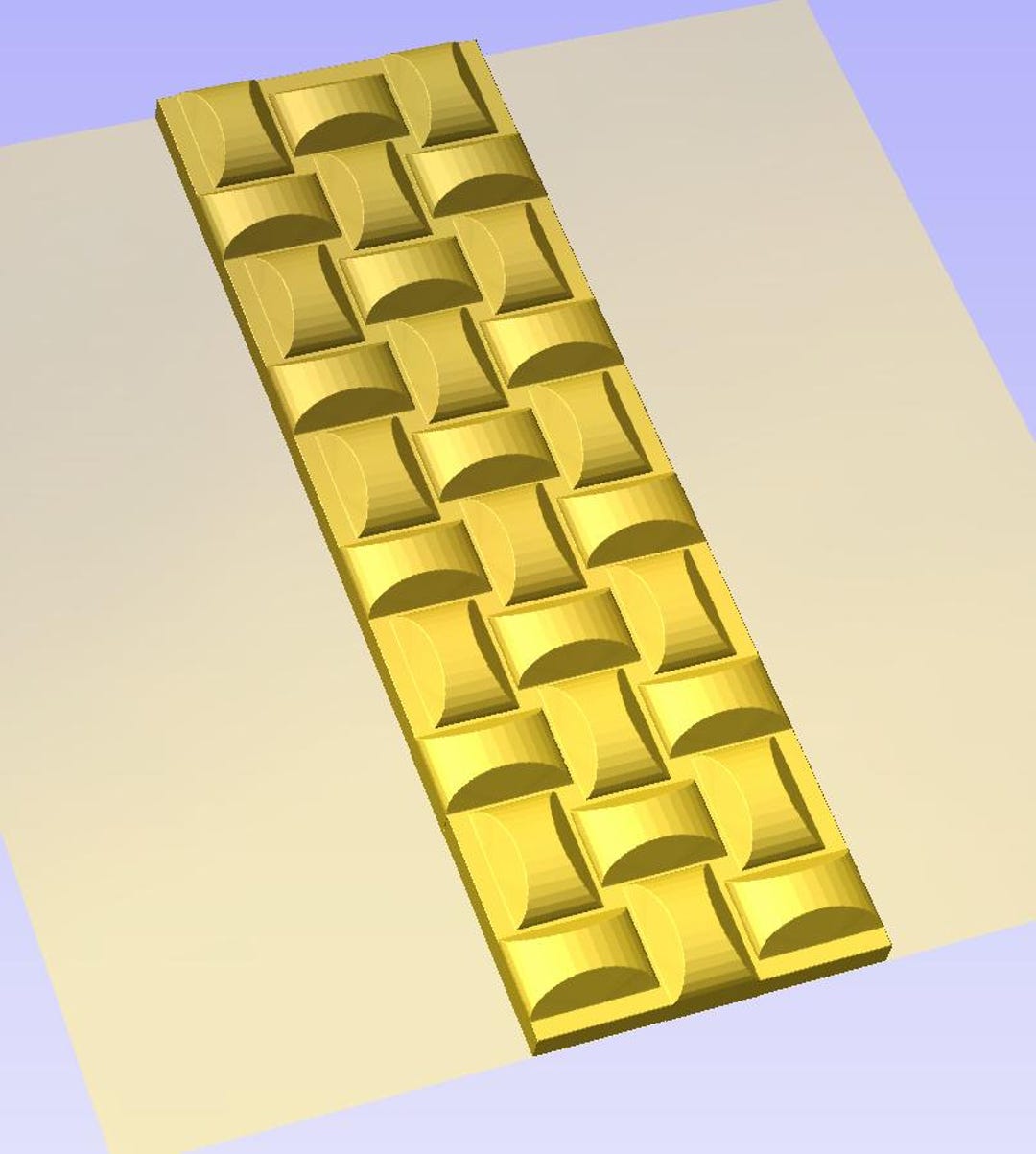 Curved Tile Wall Panel STL CNC Router File 3D Decorative Wall Texture ...