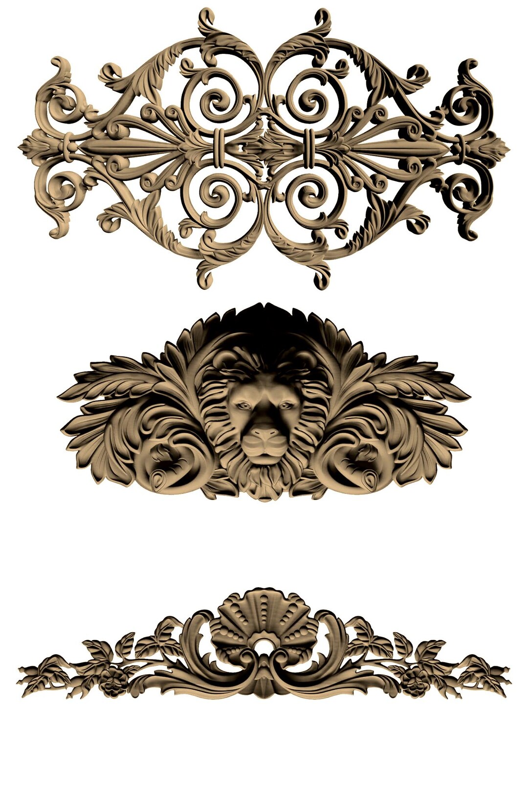 Ornamental Baroque and Rococo Decor Collection – 115 Detailed Classical ...