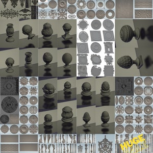 3D STL Model Mega Pack: 2305 Files, Aspire Digital Bundle, CNC Router ...