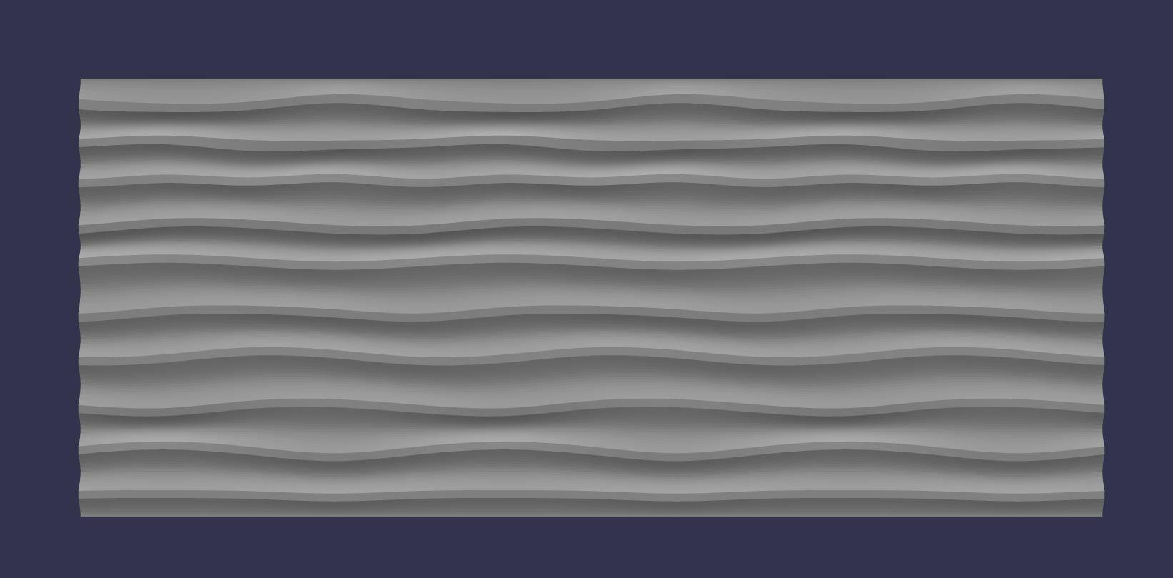 Cnc Router Textures Wavy Wall Panel STL CNC Router File Seamless Modern Wave Pattern ...
