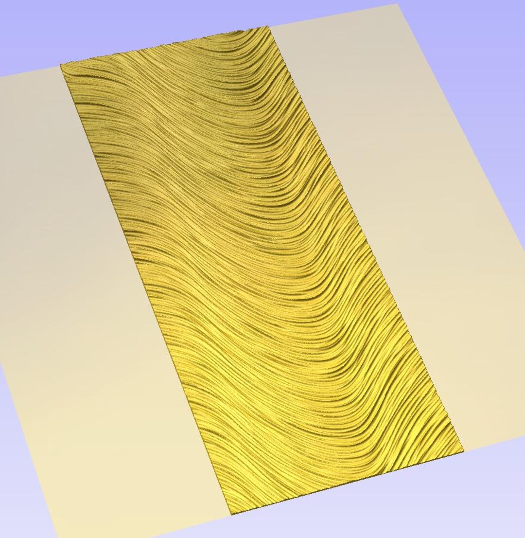 Wave Texture Stl 3D Wave Texture Wall Panel STL CNC Router File Modern Seamless ...