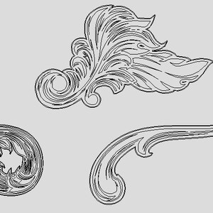Decorative floral patterns and frames  DXF / EPS / SVG / Clipart/ Cut Files/ Cricut/ Silhouette/ Vector
