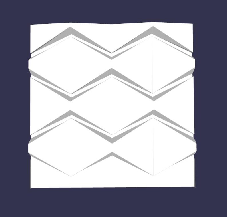 Geometric Pyramid Wall Panel STL CNC Router File Decorative 3D Wood ...