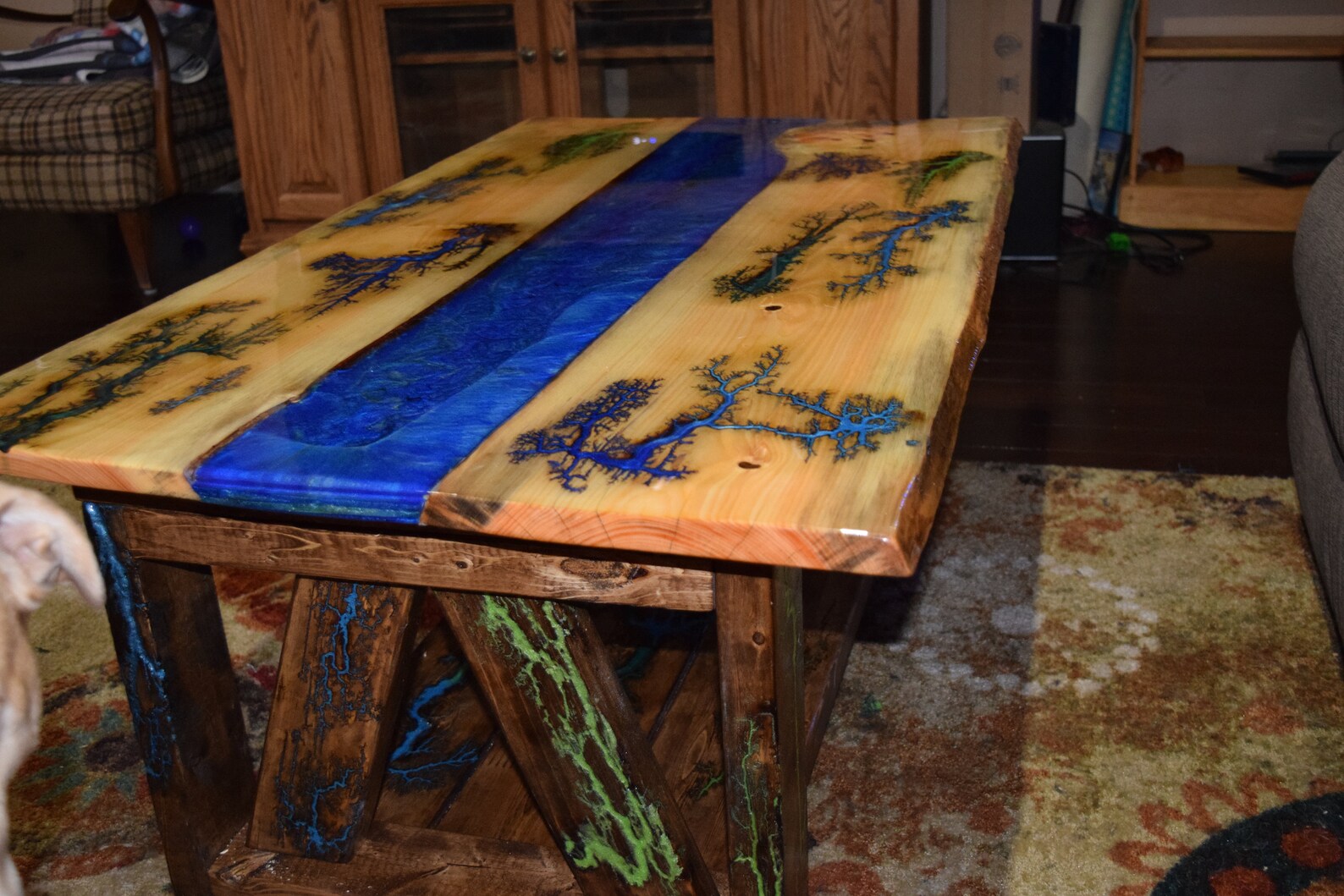 Epoxy river coffee table Etsy