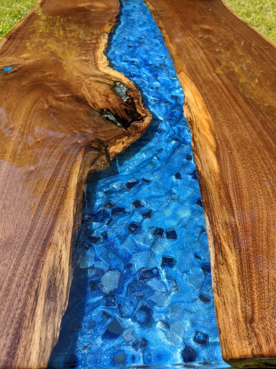 Live Edge Epoxy River Coffee Table Etsy