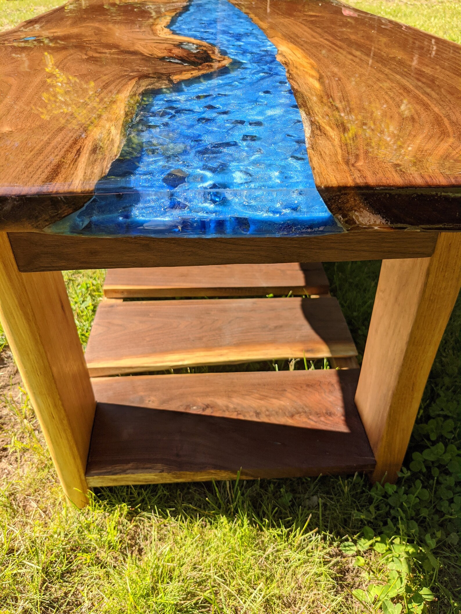 Live Edge Epoxy River Coffee Table Etsy