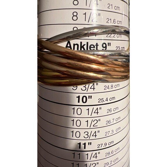 Metallic Multi Tone Cluster Bangle Bracelets Gold… - image 4