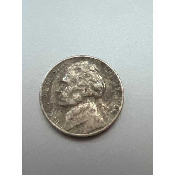 1964年 ジェファーソン ニッケル 5セントコイン ミントマークなし