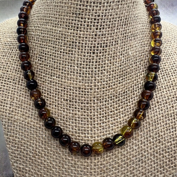 Lauren Ralph Lauren Tortoise Shell Bead Choker Necklace