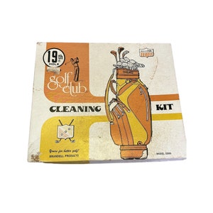 Vintage 19th Hole Golf Club Cleaning Kit NEW Brandell Products Model 2500 ---- READ---