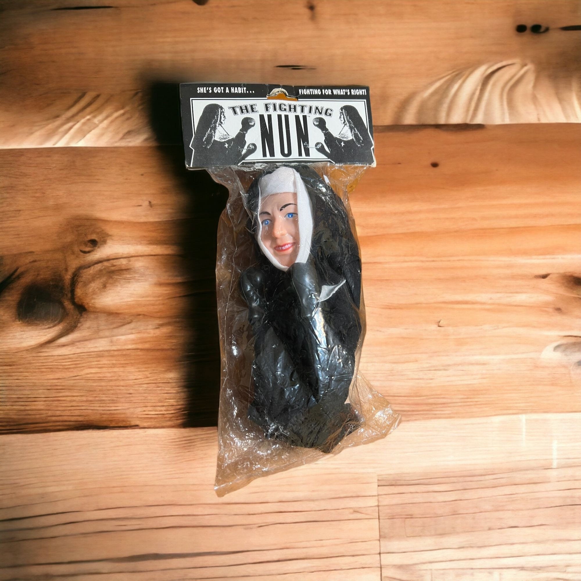 Vintage 90's the Fighting Nun Boxing Hand Puppet Punching Etsy