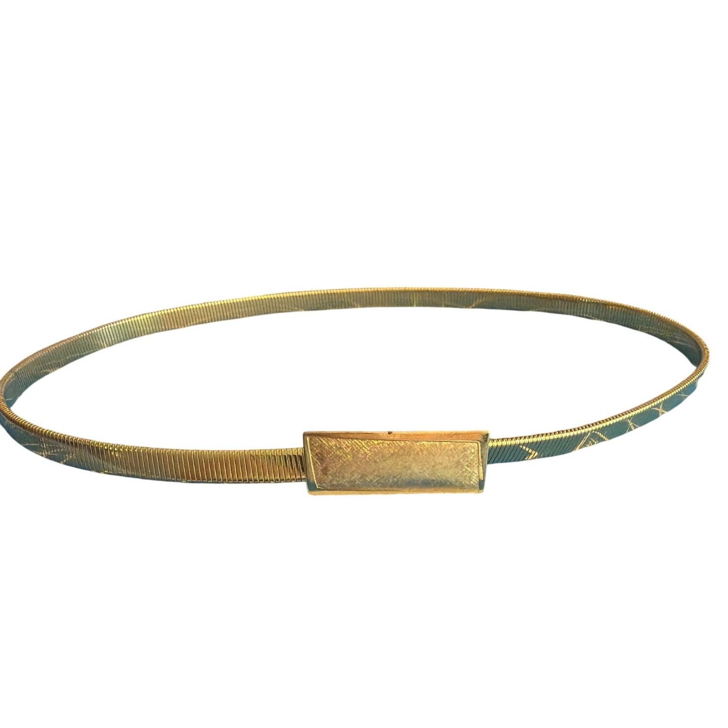 Gold Tone Metal Belt 26 - Etsy