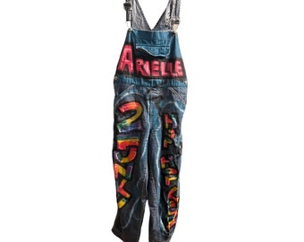 Vintage Karl Kani Denim Overalls 90s Hip-hop Logo - Etsy