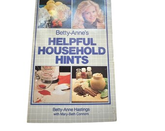 Livre de poche, Betty Anne's Helpful Household Hints, 1983, millésime 1983