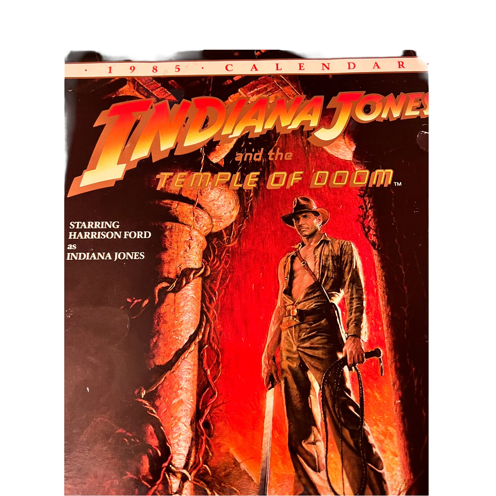 Vintage Indiana Jones and the Temple of Doom 1985 Calendar Etsy
