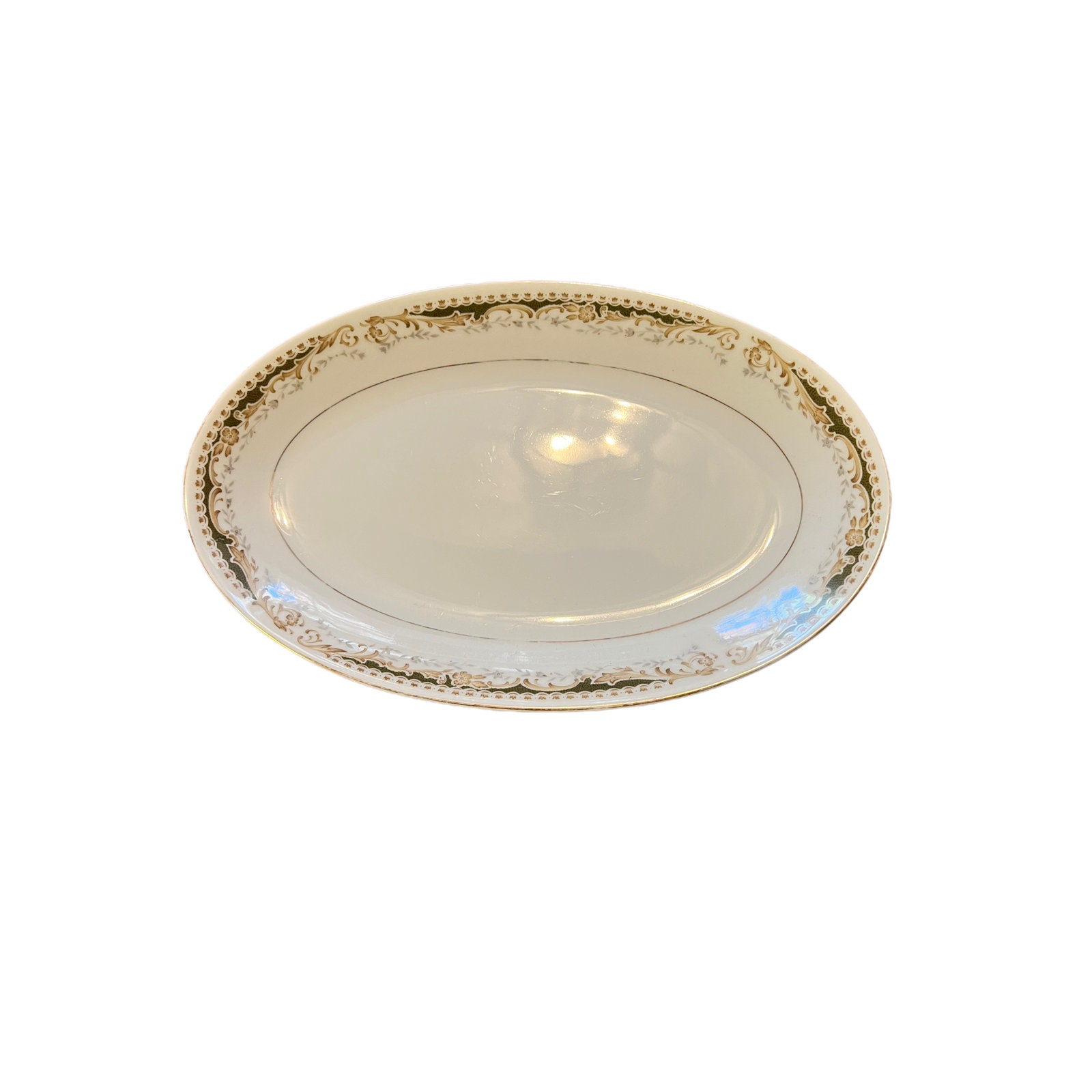 Signature Collection Queen Anne China Oval Serving Dish Japan