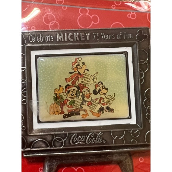 Walt Disney Coca Cola Celebrate Mickey 75 Yrs Easel 2.25