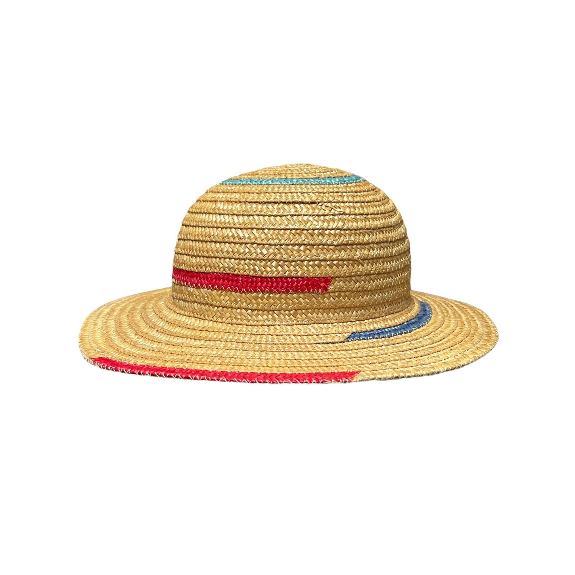 Vintage Miriam Lefcourt Straw Hat Colorful Hand Crafted in 