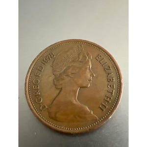 1978 UK Two New Pence Münze Elizabeth II Kupfer Sammler Britische Währung