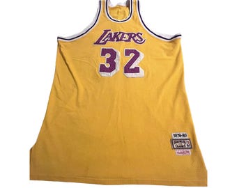 Size 48 VTG 90's Lakers Champion NBA Jersey, Player Johnson #32