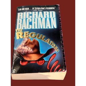 Vintage The Regulators paperback book Richard Bachman Stephen King 1997 1st printing