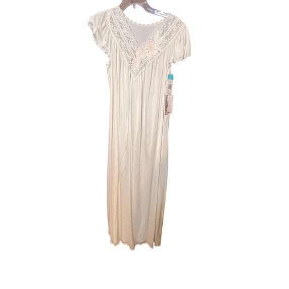 Vintage Shadowline 2 Peignoir Set Gown Robe Ivory… - image 3
