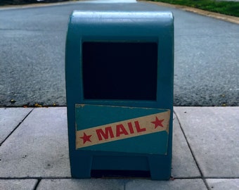 Vintage 1970s Fisher Price Sesame Street Mailbox Blue Playset 938