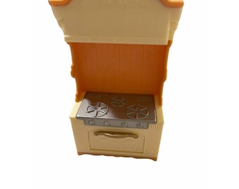 EPOCH Calico Critters Sylvanian Families Doll Furniture Stove Oven Opens