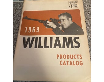 Lunettes de visée du catalogue de produits Williams Gun de 1969, 47 pages Davison Michigan