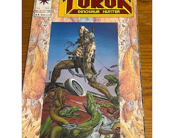 Cómic Turok Dinosaur Hunter, número 1, Valiant, 1993, novela gráfica, ciencia ficción
