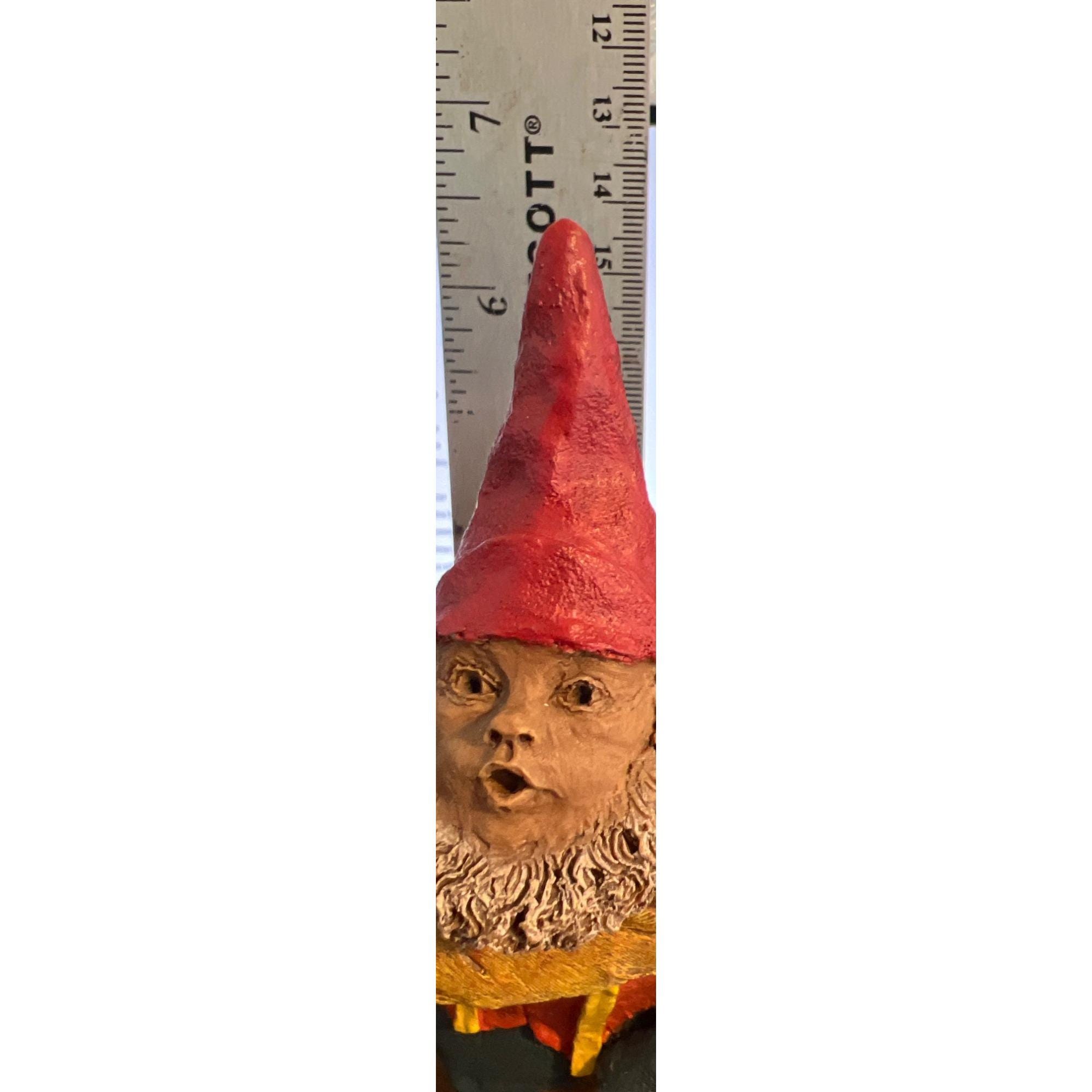 Vintage Tom Clark Gnome Figurine Paddleman 1998 Numbered 36 Leaves