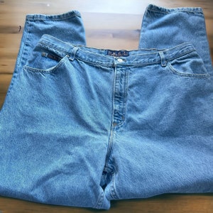 Vintage Delta Burke Jeanswear Jeans High Rise Relaxed Straight Distressed 22W