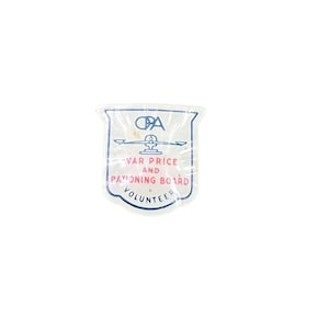 Vintage WWII OPA War Price and Rationing Board Volunteer Pin 1&quot;