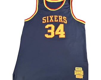 Mitchell Ness Hardwood Classics Jersey Sixers #34 Barkley Red White Blue READ