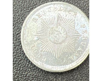 ペルー銀貨 1926年 – 座像自由の女神デザイン – 100年前の銀貨 – 南米