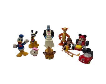 Vintage Disney Figurensammlung Mit Mickey Donald Belle Ms Potts