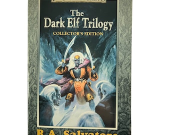 Vintage 2000 Dark Elf Trilogy Collectors Edition Paperback Book R.A. Salvatore